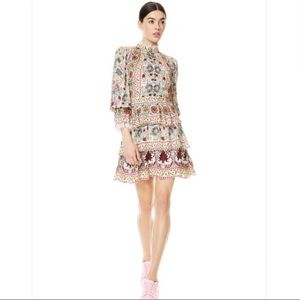 Alice + Olivia Multicolor Patterned Mini Dress